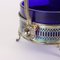 Sauce Holder in Blue Glass, First Half of the 20th Century 5