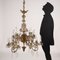 19th Century Neo-Gothic Chandelier in Crystal and Gilded Bronze, Image 2