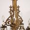Lámpara de araña neogótica de cristal y bronce dorado, siglo XIX, Imagen 6