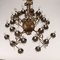 Lámpara de araña neogótica de cristal y bronce dorado, siglo XIX, Imagen 11