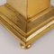 Antique Candleholders with Square Base and Circular Feet in Gilded Bronze, Set of 2, Image 7