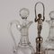Vinegar Bottles in Embossed Silver Crystal by S.J. Dupezard, Paris, 1800s, Set of 3 4