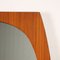 Wall Mirror with Teak Veneer Frame, Italy, 1960s 4