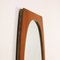 Wall Mirror with Teak Veneer Frame, Italy, 1960s 7