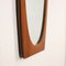 Wall Mirror with Teak Veneer Frame, Italy, 1960s 8