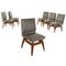 Chairs in Leatherette, Argentina, 1950s, Set of 6 1