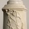 Art Nouveau Column Female Bust in White Marble 7