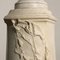 Art Nouveau Column Female Bust in White Marble, Image 7