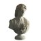 Art Nouveau Column Female Bust in White Marble 2