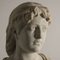 Art Nouveau Column Female Bust in White Marble 4