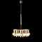 Vintage Ceiling Lamp in Aluminium Glass Lighting, 1960s 2