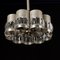 Vintage Ceiling Lamp in Aluminium Glass Lighting, 1960s, Image 8