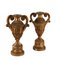 Neoclassical Style Vases in Carved Wood, Italy, Set of 2 1
