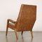 Lounge Chair in Leatherette and Wood, Italy, 1960s 8