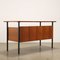 Desk in Mahogany Veneer and Enameled Metal, 1960s, Image 9