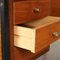 Desk in Mahogany Veneer and Enameled Metal, 1960s, Image 3