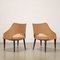 Armchairs in Ebony with Padded Skai Seats, 1950s-1960s, Set of 2 9