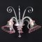 20th Century 2-Lights Wall Lamp in Colored and Blown Murano Glass, Italy 1