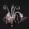 20th Century 2-Lights Wall Lamp in Colored and Blown Murano Glass, Italy 3