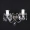 20th Century 2-Light Wall Sconce with Crystal Arms, Italy, Image 1