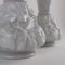 Art Nouveau Milk Glass Vases with Acanthus Leaves, Set of 2, Image 6