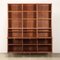 Vintage Bookcase in Wood Veneer and Brass, 1960s 3