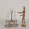 Oil Cruet in Silver and Glass, Kingdom of Lombardy, Venice, 1800s, Set of 3 2