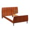 Bed in Mahogany Veneer, Enameled Metal and Glass, 1960s 1