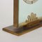 Table Clock in Gilded Brass attributed to Kienzle, 1950s 7