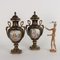 Sèvres Porcelain and Gilded Bronze Vases, Mid-1900s, Set of 2 2