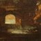Paysage avec Bâtiments et Personnages, Années 1700, Peinture à l'Huile, Encadré 5