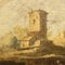 Paysage avec Bâtiments et Personnages, Années 1700, Peinture à l'Huile, Encadré 4