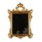 Mirror in Carved Wood Frame & Flower Decorations 1