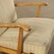 Fabric and Beech Armchair, 1950s 4