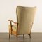 Fabric and Beech Armchair, 1950s, Image 8