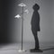 Floor Lamp in Marble, Opaline Glass, Enamelled Metal and Brass, 1960s, Image 2