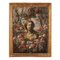 Female Bust and Flower Garland, 1600s-1700s, Painting on Canvas, Framed 1