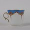 Porcelain Coffee Service with Gold Decorations and Blue Borders, 1880s, Set of 18 12