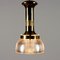 Vintage Ceiling Lamp in Brass and Glass Structure, 1960s 5