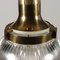 Vintage Deckenlampe mit Gestell aus Messing & Glas, 1960er 7