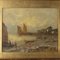 Lorenzo Gignous, paisaje, pintura sobre tabla de madera, del siglo XIX, enmarcado, Imagen 3