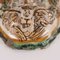 Holy Water Stoup in Majolica with Multi-Colored Decorations, Early 1800s, Image 7