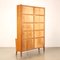 Bookcase in Oak Veneer and Glass, 1950s, Image 9
