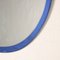 Wall Mirror in White and Blue Mirrored Glass, 1960s-1970s 5
