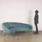 Bohnenförmiges Sofa aus Stoff & Messing, Italien, 1950er-1960er 2