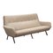 Vintage Sofa aus Stoff & emailliertem Metall, 1960er 1