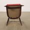 Stühle aus Buche mit Kunstlederbezug, 1950er-1960er, 3er Set 6