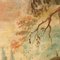 Paesaggio ovale con figure, Olio su tela, XIX-XX secolo, In cornice, Immagine 6