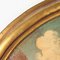 Paesaggio ovale con figure, Olio su tela, XIX-XX secolo, In cornice, Immagine 9