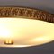 Vintage Ceiling Lamp in Brass & Glass, Italy, 1960s, Image 6